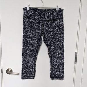 Lululemon Wunder Under Crop 21" Full-On Luon sz10